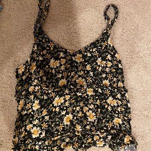 Floral flowy tank